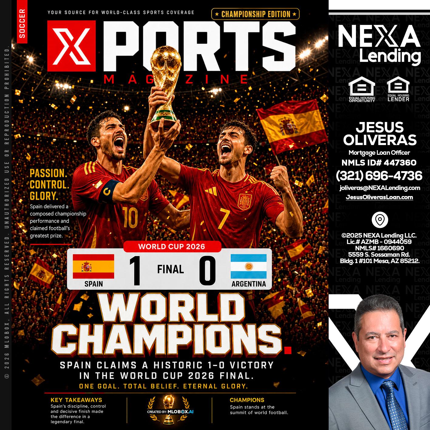 SPAIN CHAMPION - Jesus Oliveras -Mortgage Loan Officer