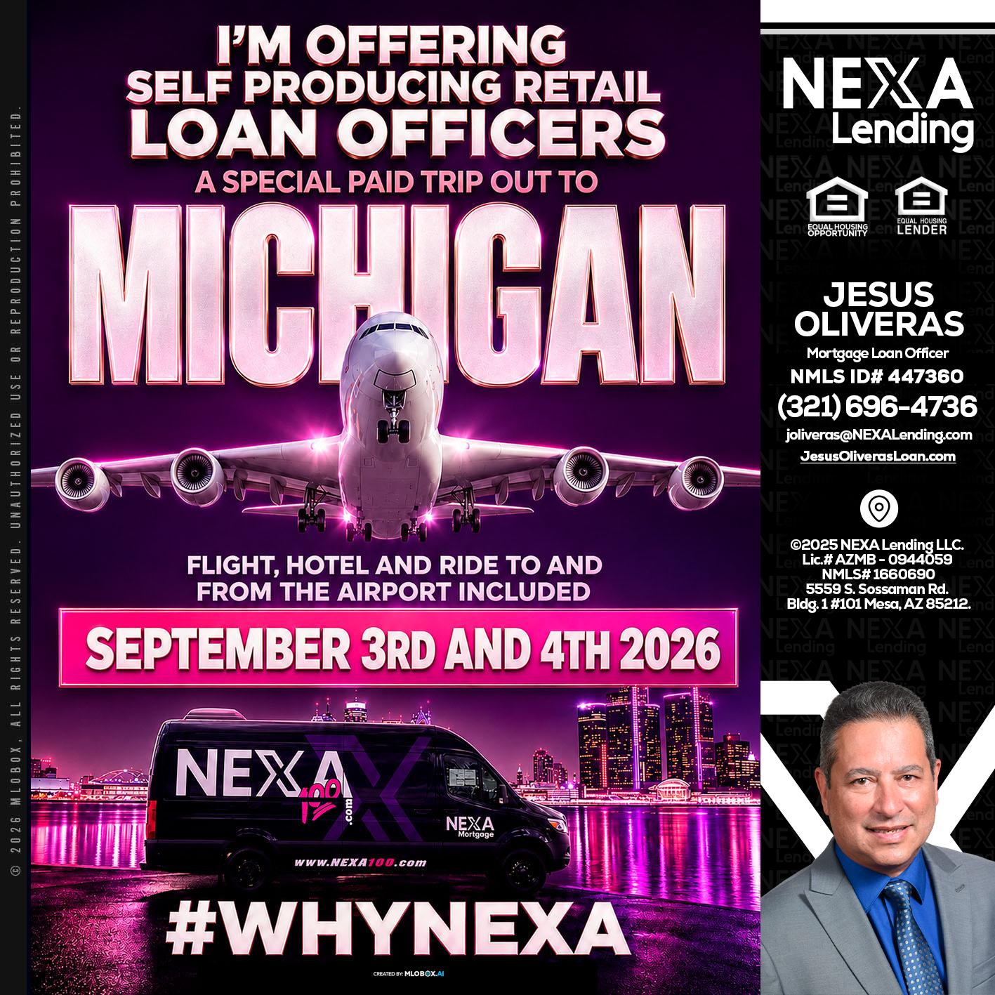 MICHIGAN TRIP - Jesus Oliveras -Mortgage Loan Officer