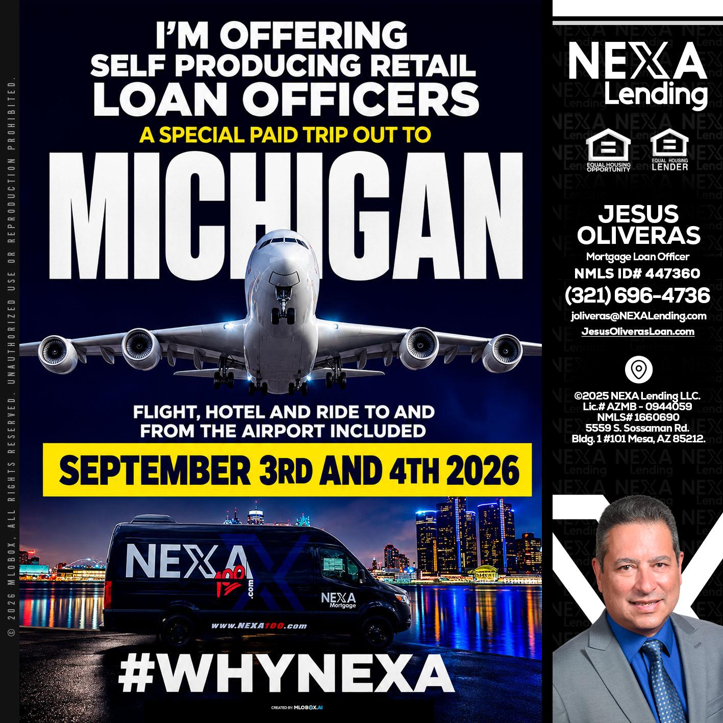 MICHIGAN - Jesus Oliveras -Mortgage Loan Officer