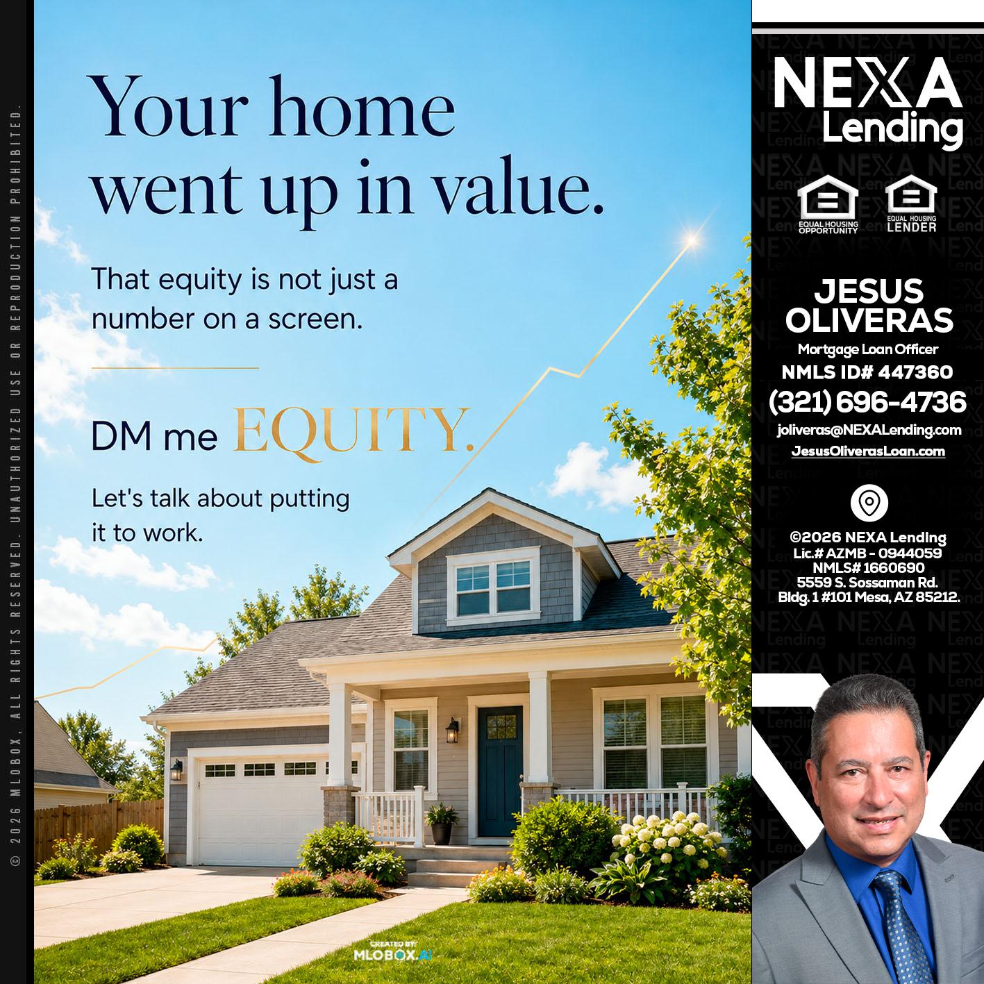 YOUR HOME - Jesus Oliveras -Mortgage Loan Officer