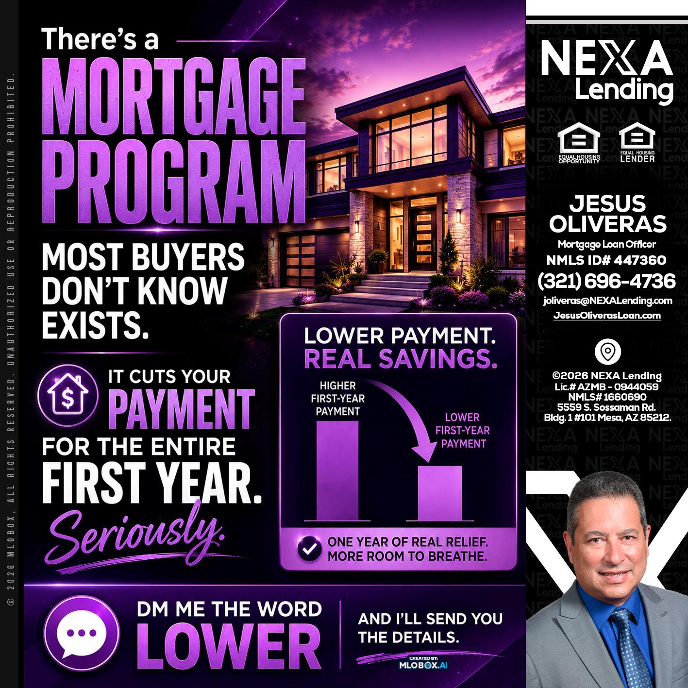 MORTGAGE PROGRAM - Jesus Oliveras -Mortgage Loan Officer
