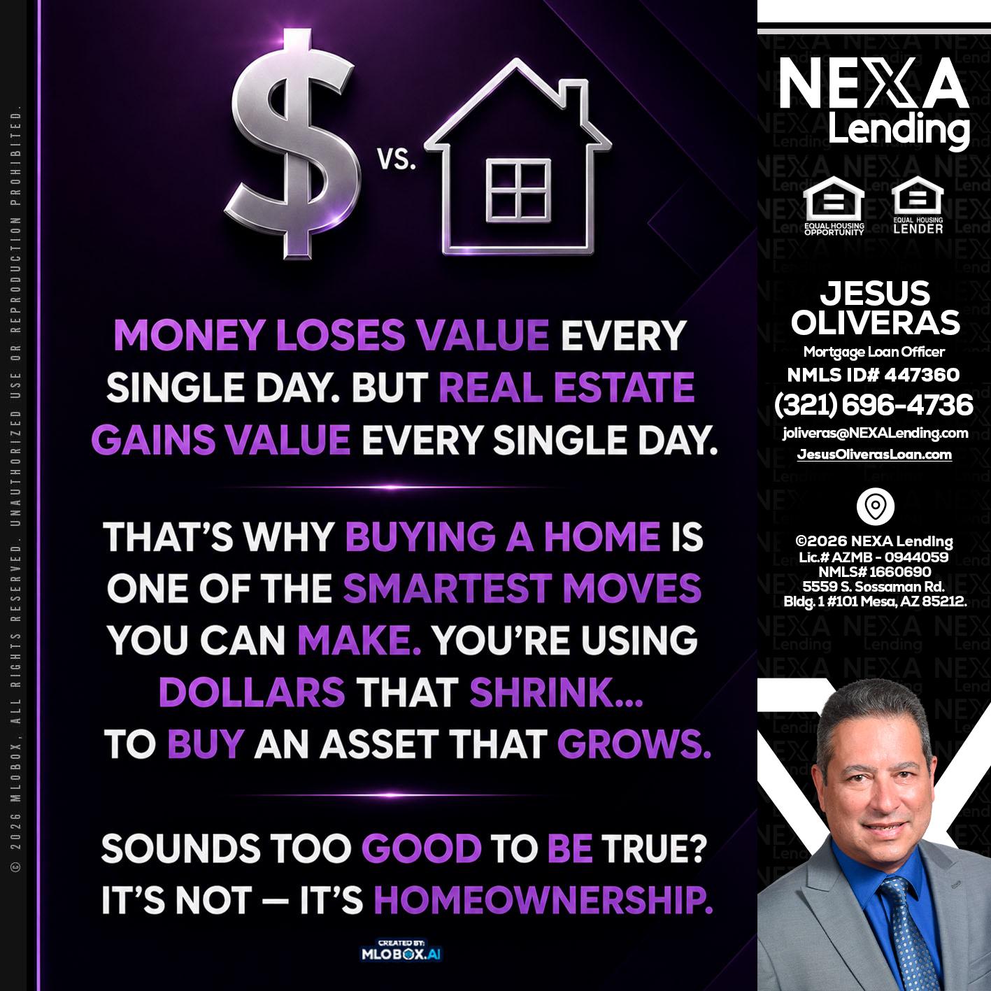 MONEY LOSES - Jesus Oliveras -Mortgage Loan Officer