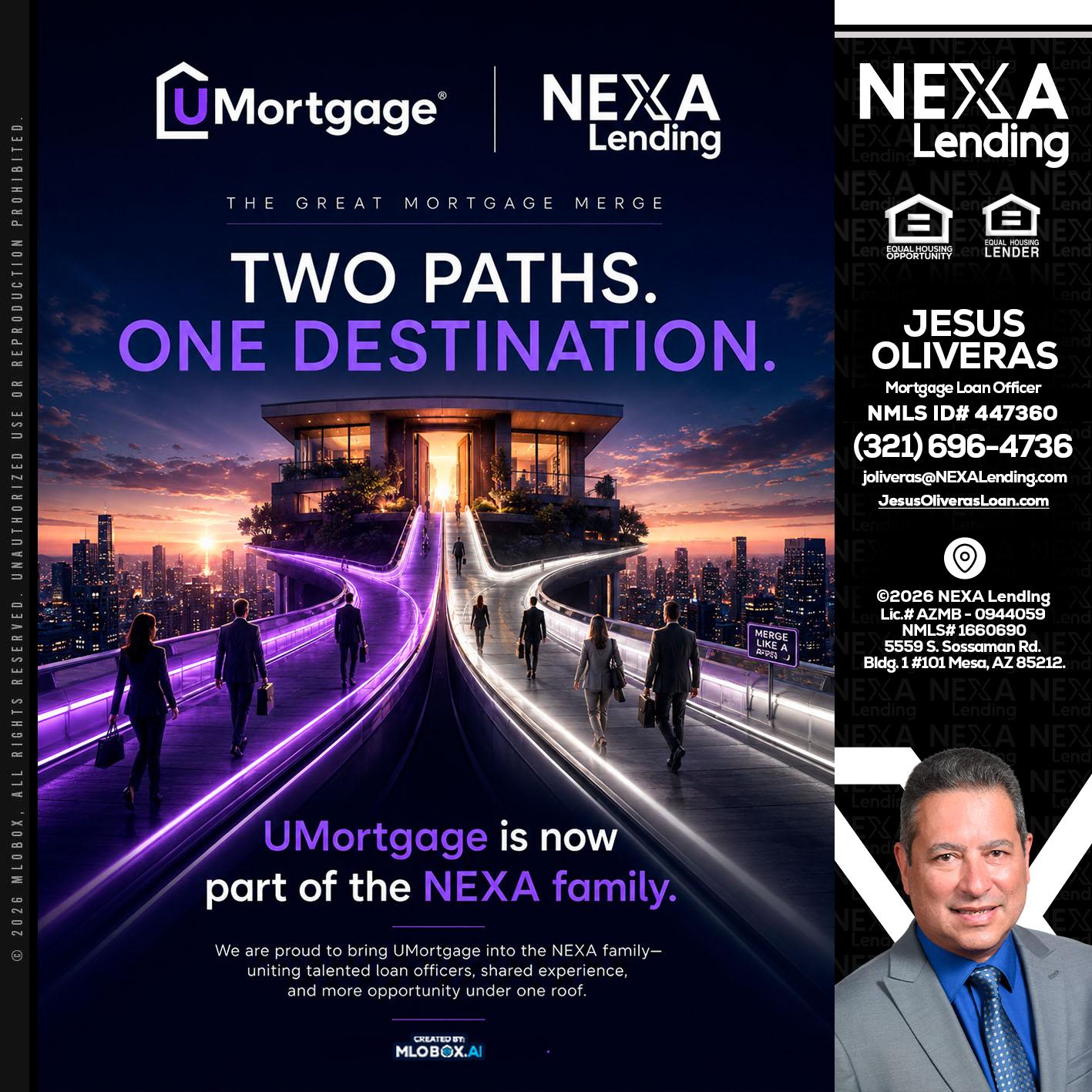 two path - Jesus Oliveras -Mortgage Loan Officer