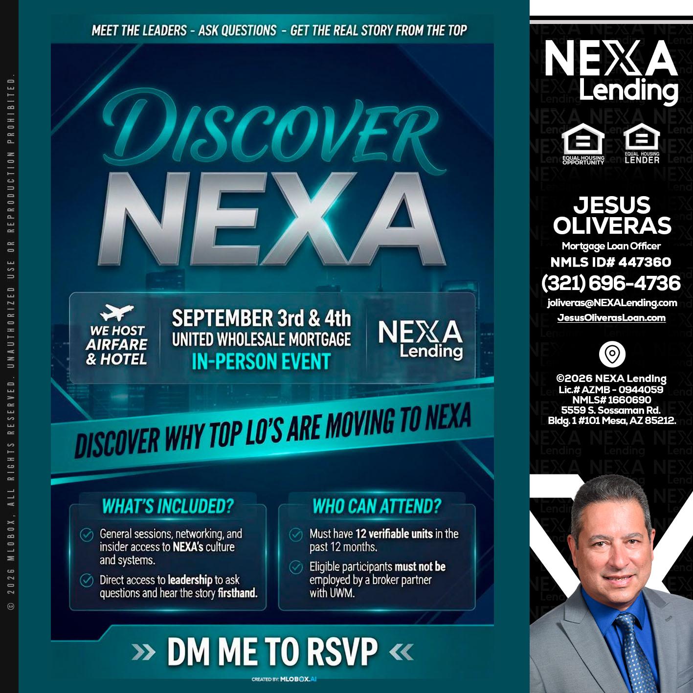 DISCOVER NEXA - Jesus Oliveras -Mortgage Loan Officer