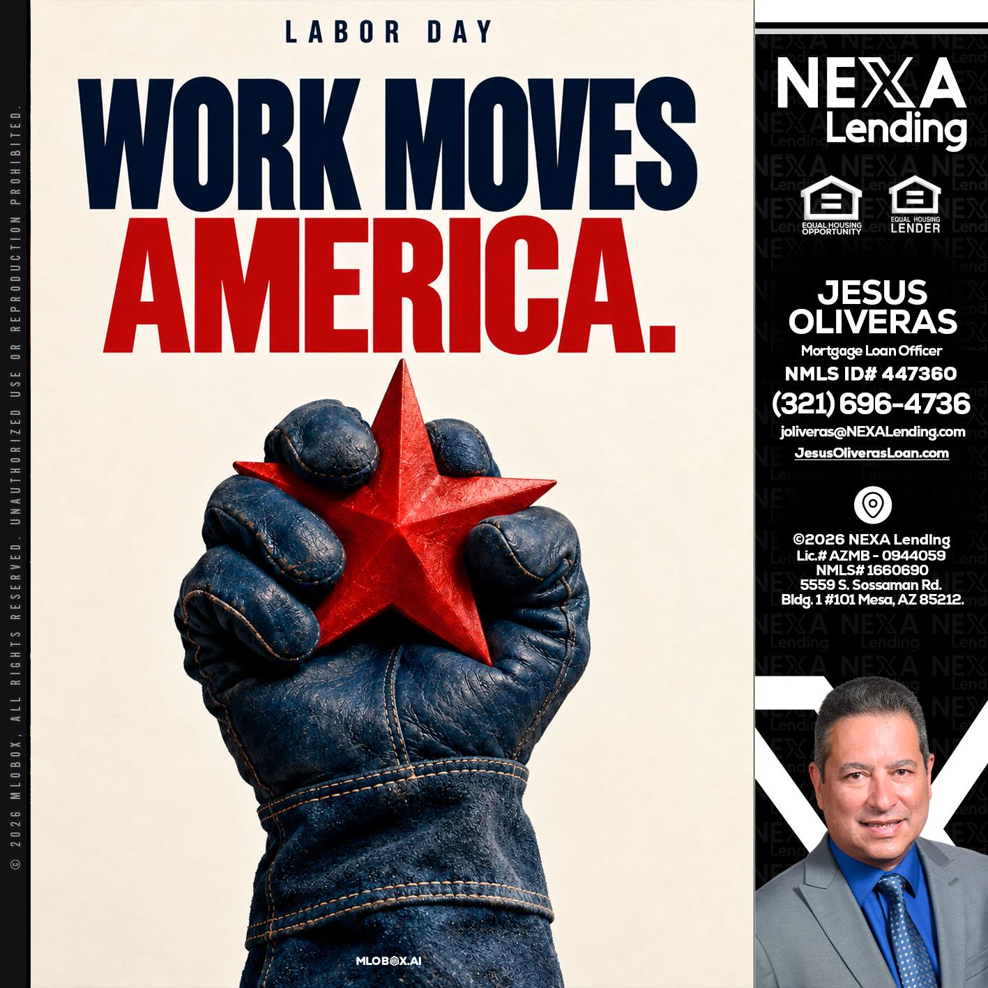 WORKS MOVES AMERICA - Jesus Oliveras -Mortgage Loan Officer