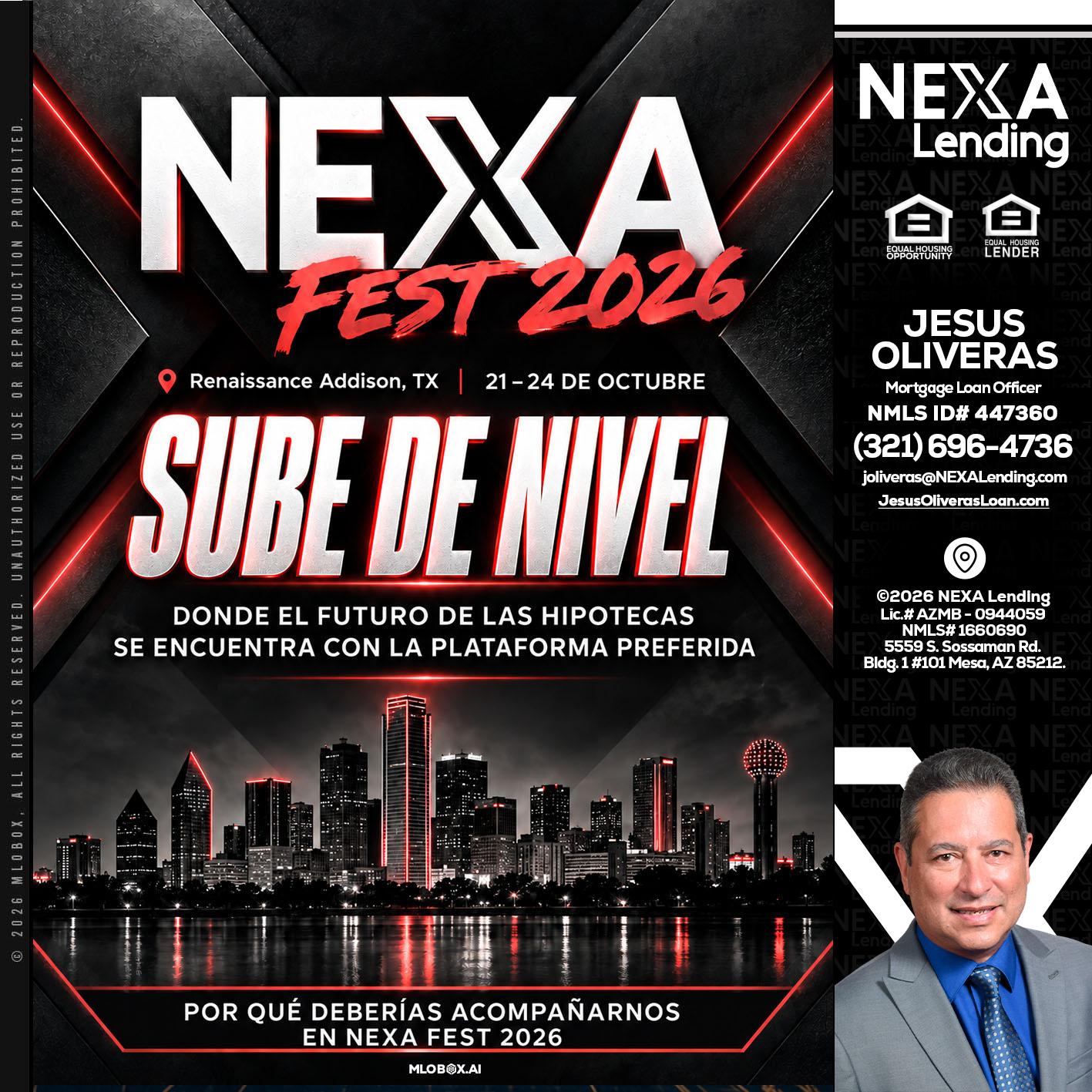 NEXA fest 2026 - Jesus Oliveras -Mortgage Loan Officer